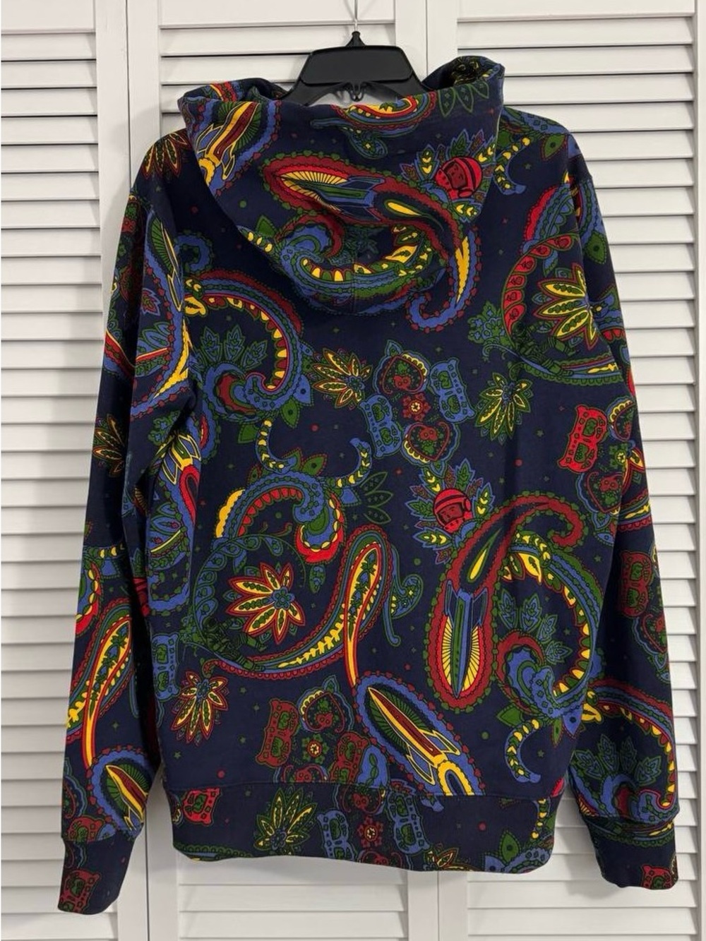 Billionaire Boys Club Paisley Graphic Logo Hoodie Pullover Multicolor Size M - Picture 2 of 7